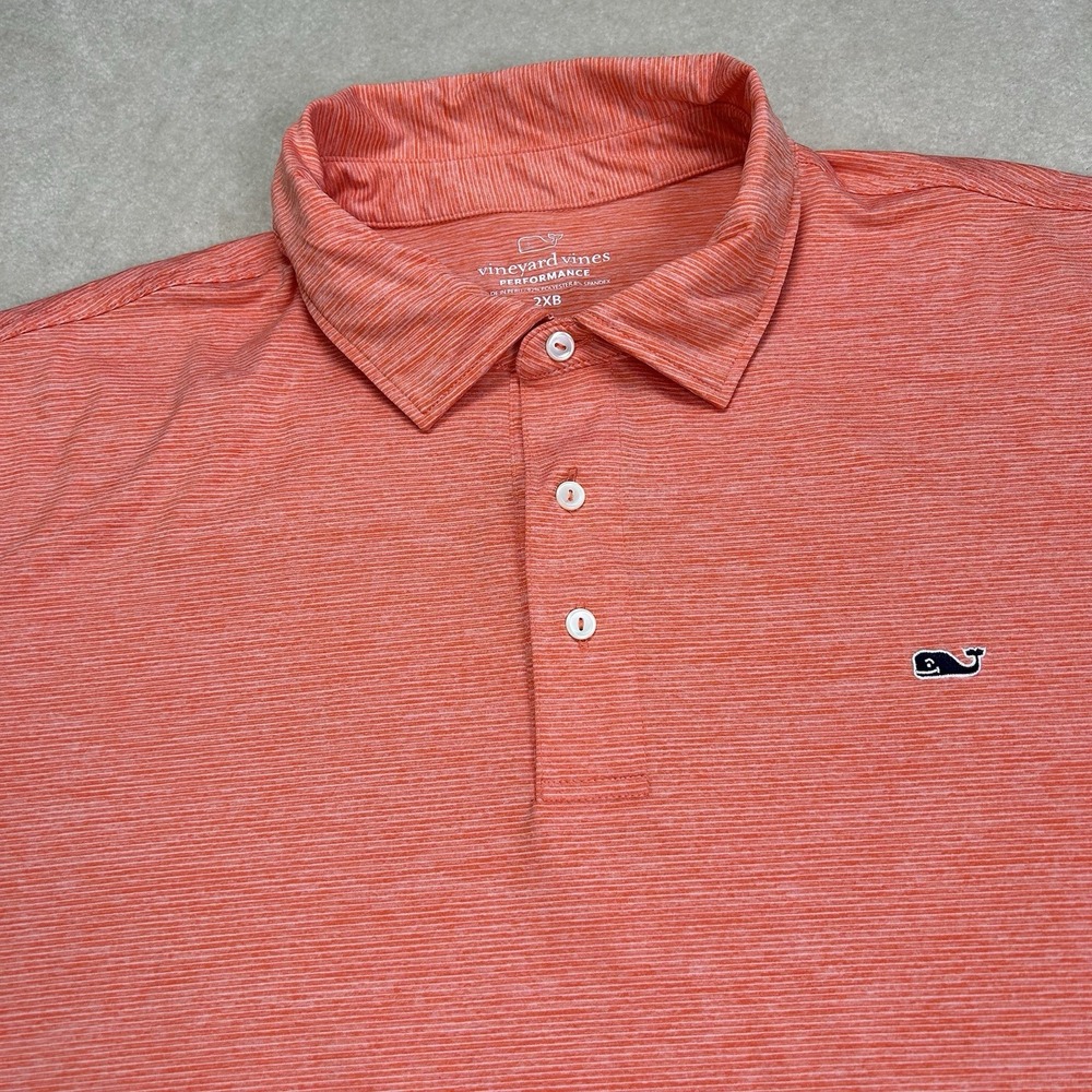 Vineyard Vines Performance Polo Mens 2XB Golf Shirt Stretch Preppy - Picture 1 of 6